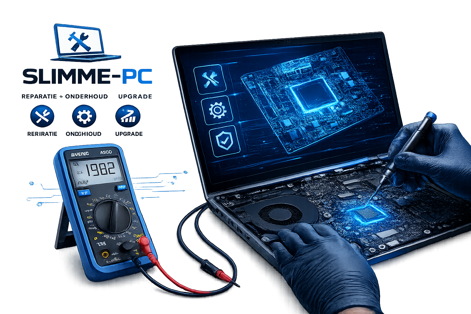 Laptop reparatie bij Slimme-PC